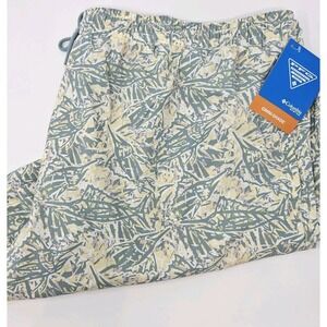 Columbia PFG Men's Omni-Shade Shorts XXL 6L Short Green Print Regular Fit NWT
